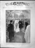 Original Old Antique Print 1903 Marriage Lady Sybil Primrose Epsom Rosebery