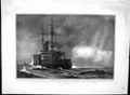 Original Old Antique Print 1903 Ship Montagu Plymouth Opera King Edward Lisbon