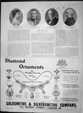 Original Old Antique Print 1903 Sanderson Godfrey Mills Dawson Gsmith London