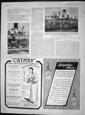 Original Old Antique Print 1903 Guadalquivir Salonika Cathay Levers Soap Powder