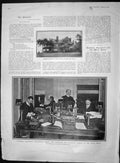 Old Antique Print 1903 Roosevelt Telephone White House Sagamore Daimler 20th