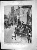 Original Old Antique Print 1903 Servia Scene Belgrade Konak Assassination King