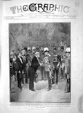 Old Antique Print 1903 King London French President Loubet Lord Roberts 20th