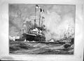 Old Antique Print 1903 Loubet French Ship Guichen Dover London Hyde Park 20th