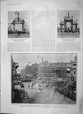 Original Old Antique Print 1903 Loubet Oxford Circus Boulogne Buckingham Palace