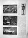 Old Antique Print 1903 Cyclone Nebraska Bisley Doyle Meyer Ships America 20th