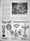 Old Antique Print 1903 Belgrade Vegetable Market Mappin Webb Silver Plate 20th