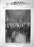 Original Old Antique Print 1903 Arbitration Banquet House Commons Houldsworth