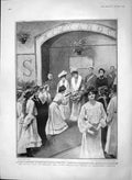 Old Antique Print 1903 Queen Ireland Alexandra College Ship Vivid Edward 20th