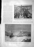 Old Antique Print 1903 King Ireland Yacht Killary Derry Belfast Connemara 20th