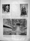Original Old Antique Print 1903 Pope Sistine Chapel Prince Chigi Perosi Earl'S