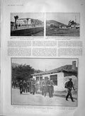 Original Old Antique Print 1903 Balkans School Teachers Monastir Navy Berehaven