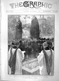 Old Antique Print 1903 Funeral Lord Salisbury Hatfield Archbishop Bishop 20th