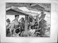 Original Old Antique Print 1903 Japanese Religious Ceremony River Margate Motor