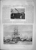 Old Antique Print 1903 Nelson Ship Victory Neptune Lecky Duffey Adams Fox 20th