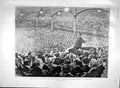 Original Old Antique Print 1903 Fiscal Campaign Chamberlain Birmingham Fishing