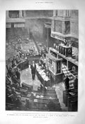 Old Antique Print 1903 English Members Parliament Paris French Chamber 20th
