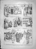 Original Old Antique Print 1903 King Cophetua Beggar Maid Wedding Romance 20th