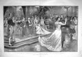 Old Antique Print 1903 Ball Buckingham Palace President Loubet Dancing 20th
