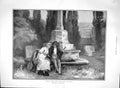 Original Old Antique Print 1903 Romance Scene Music And Love Go Hand In Hand