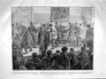 Old Antique Print 1904 Drawing Lots Military Service Conscription Russia 20th