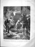 Old Antique Print 1904 Prospecting Watering-Place Somaliland Mullah War 20th