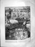 Original Old Antique Print 1904 Campaigning Somaliland Purifying Water Nogal