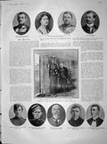 Old Antique Print 1904 Herbert Tillett Paget Gough Hardie Keppel Teltow 20th