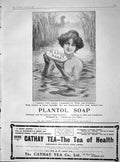 Original Old Antique Print 1904 Advertisement Plantol Soap Lever Brothers 20th