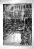 Old Antique Print 1904 Opening House Commons Chaplain Prayers Parliament 20th