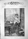 Original Old Antique Print 1904 Princess Alice Albany Boudoir Claremont Haenen