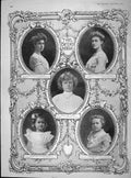 Original Old Antique Print 1904 Princess Mary Connaught Teck Waldeck-Pyrmont
