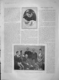 Original Old Antique Print 1904 Duchess Teck Prince Alexander Silver Wedding