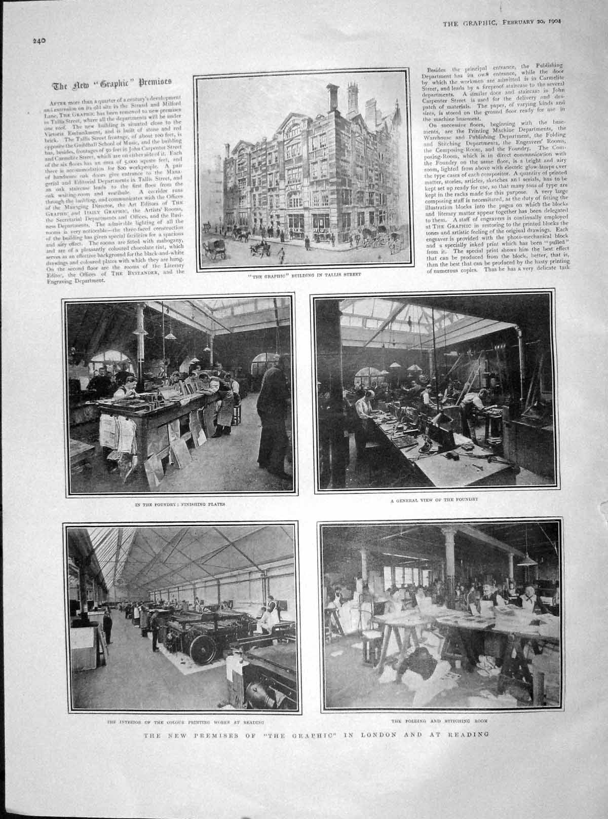 Original Old Antique Print 1904 Graphic Ing Works Duke Norfolk Gwendolen 20th