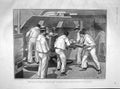 Original Old Antique Print 1904 Japanese Handy Man Loading Gun Battleship War