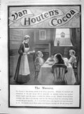 Original Old Antique Print 1904 Advertisement Van Houten'S Cocoa Children Drink