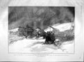 Original Old Antique Print 1904 Russian Snow Railway Manchurian Warner Tripoli