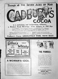 Original Old Antique Print 1904 Gillon'S Whisky Cadburys Cocoa Pianola Music