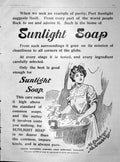 Old Antique Print 1904 Advertisement Sunlight Soap Lever Brothers Ref.4 20th