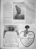 Original Old Antique Print 1904 Married Zulu Woman Hair Huntley Palmer Biscuits