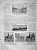 Old Antique Print 1904 Steeplechase Rickmansworth Batten Meyrick Nigeria 20th