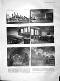 Original Old Antique Print 1904 Paul'S School Girls London Ship Pobieda Clifton