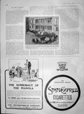 Old Antique Print 1904 Emperor Francis Joseph King Sweden Abbazia Pianola 20th