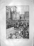 Old Antique Print 1904 President Loubet Rome Somali Burlton Sheep Goats 20th