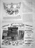 Old Antique Print 1904 Menu Card M.C.C. Dinner Warner'S Eleven Australia 20th