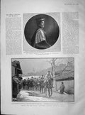 Original Old Antique Print 1904 Portrait Duchess Connaught Japanese Army Seoul