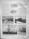 Old Antique Print 1904 Louis Exposition Ship Sivutch Miyako Zambesi River 20th