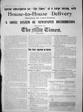 Original Old Antique Print 1904 Subscription Times Newspaper House Delivery