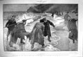 Original Old Antique Print 1904 Russian Siers War Port Arthur Petropavlovsk
