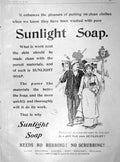 Old Antique Print 1904 Advertisement Sunlight Soap Lever Brothers Ref.2 20th